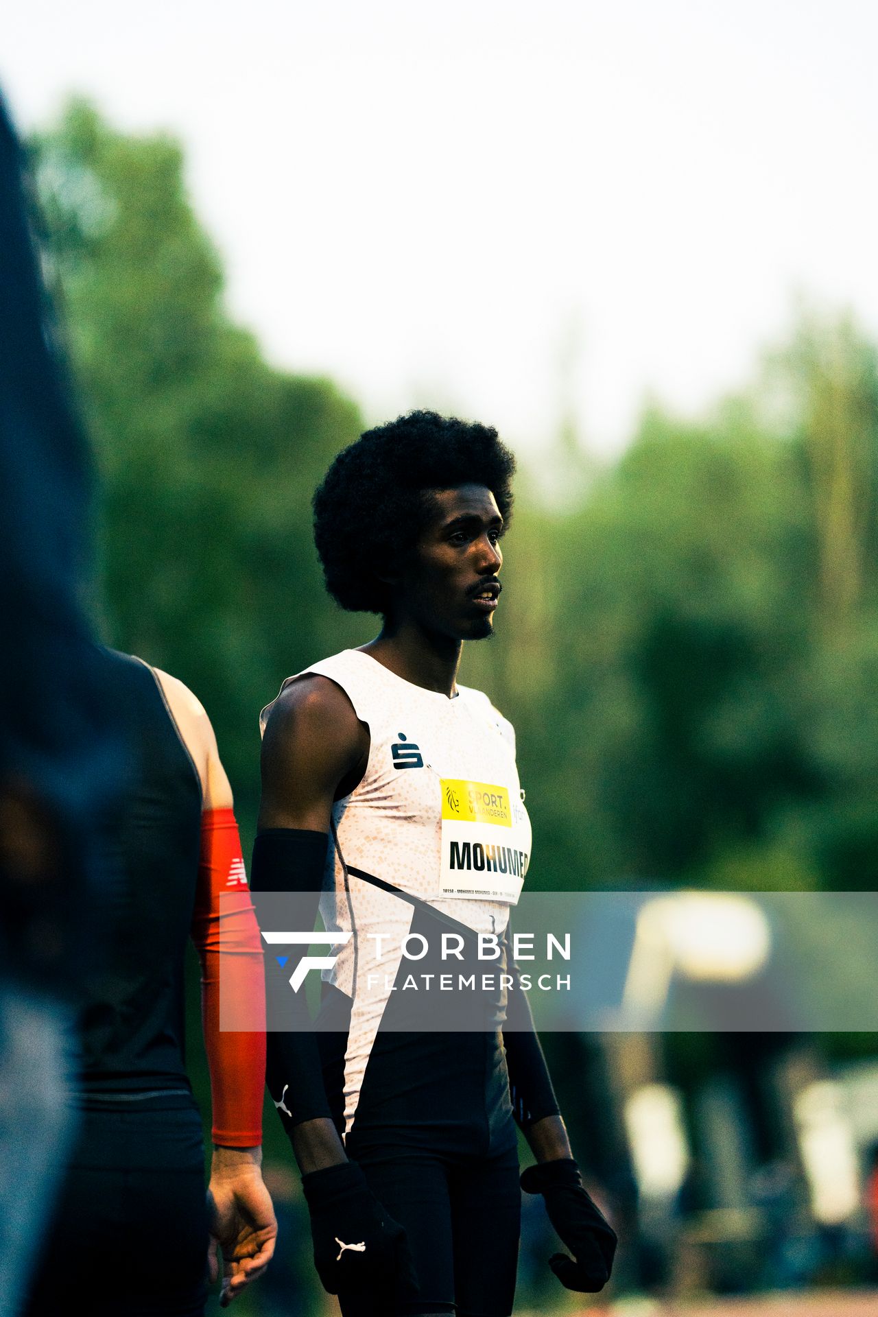 Mohamed Mohumed (LG Olympia Dortmund) ueber 1500m am 28.05.2022 waehrend der World Athletics Continental Tour IFAM Oordegem in Oordegem